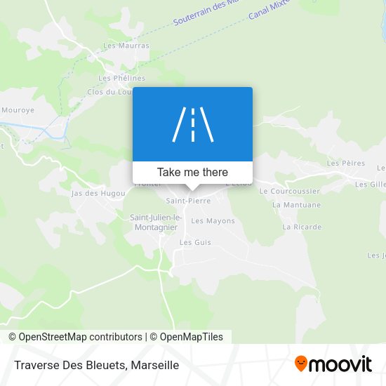 Traverse Des Bleuets map