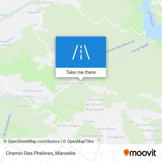Chemin Des Phélines map