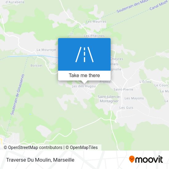 Traverse Du Moulin map