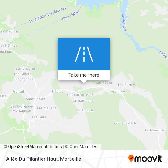 Allée Du Pilantier Haut map