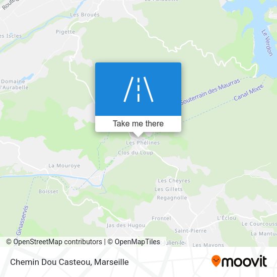Chemin Dou Casteou map