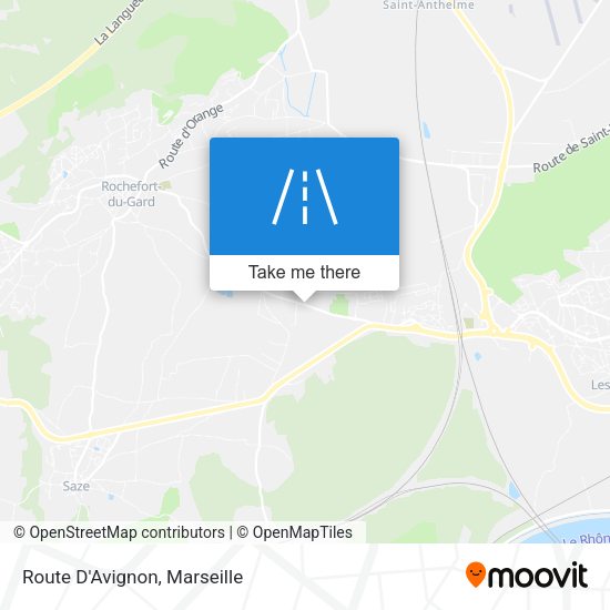 Route D'Avignon map