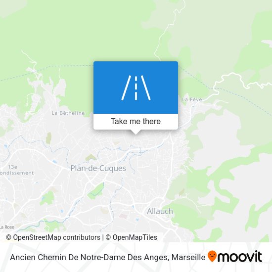 Ancien Chemin De Notre-Dame Des Anges map