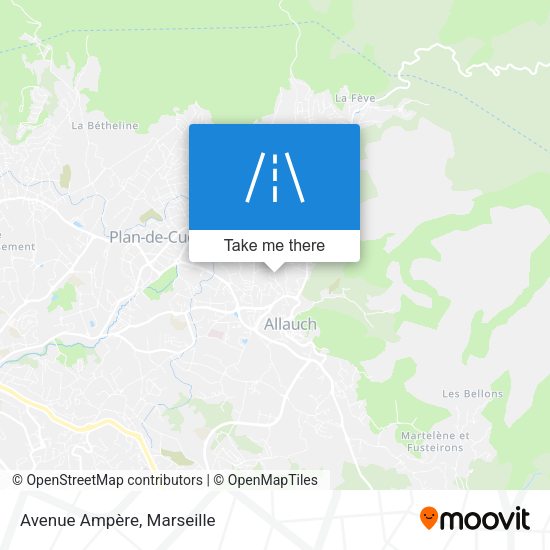 Avenue Ampère map