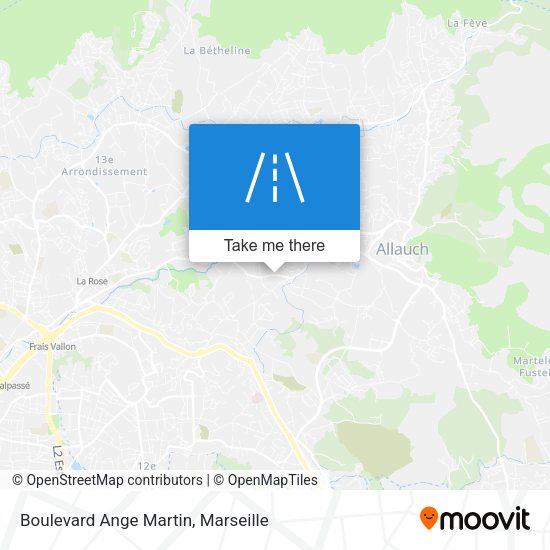 Boulevard Ange Martin map
