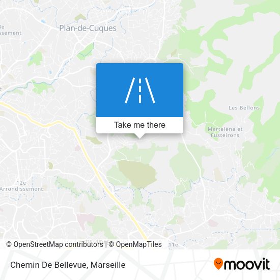 Chemin De Bellevue map