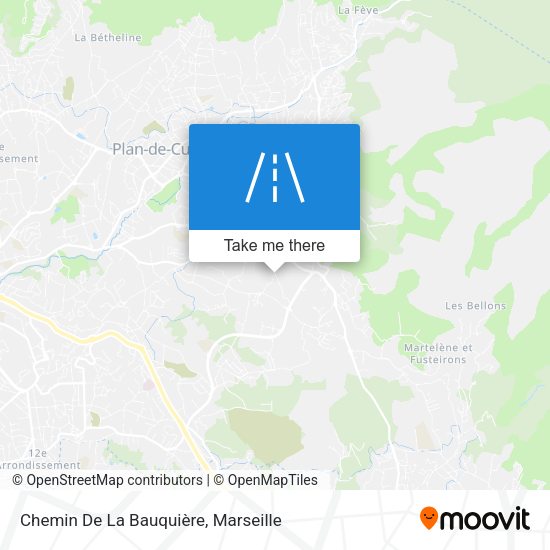 Chemin De La Bauquière map