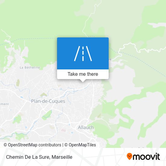 Chemin De La Sure map