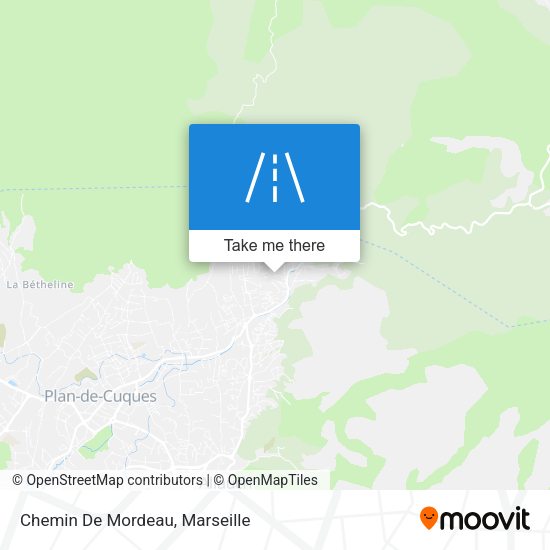 Chemin De Mordeau map