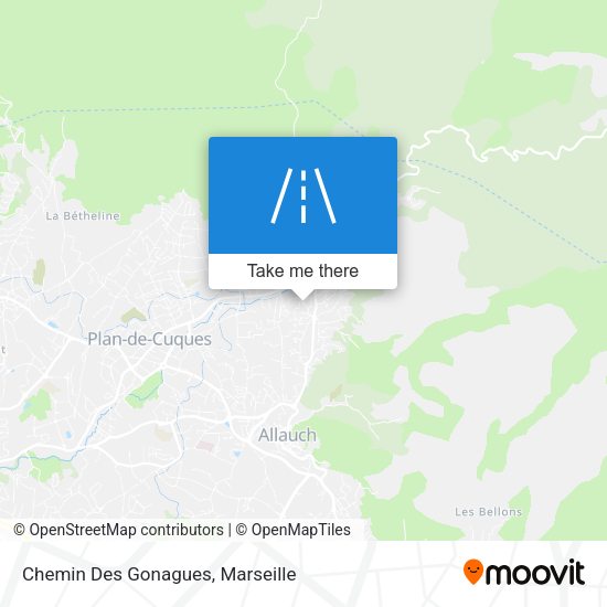 Chemin Des Gonagues map