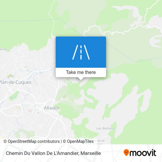 Chemin Du Vallon De L'Amandier map
