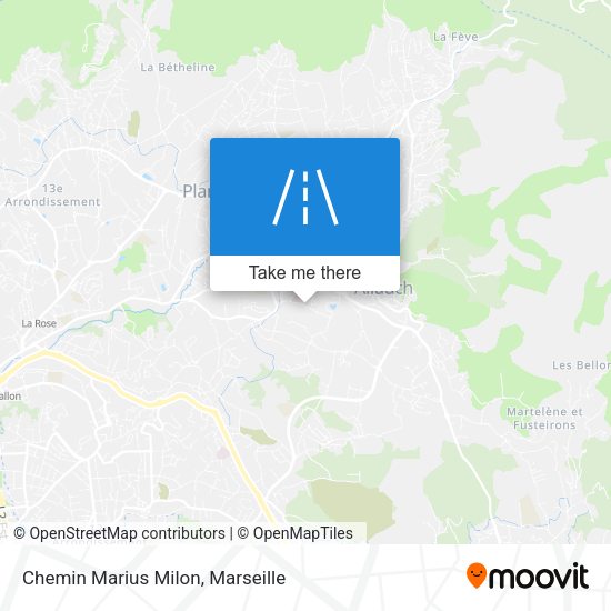 Chemin Marius Milon map