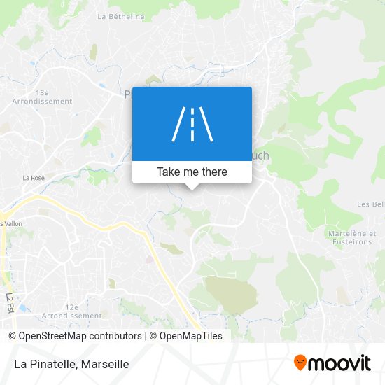 La Pinatelle map
