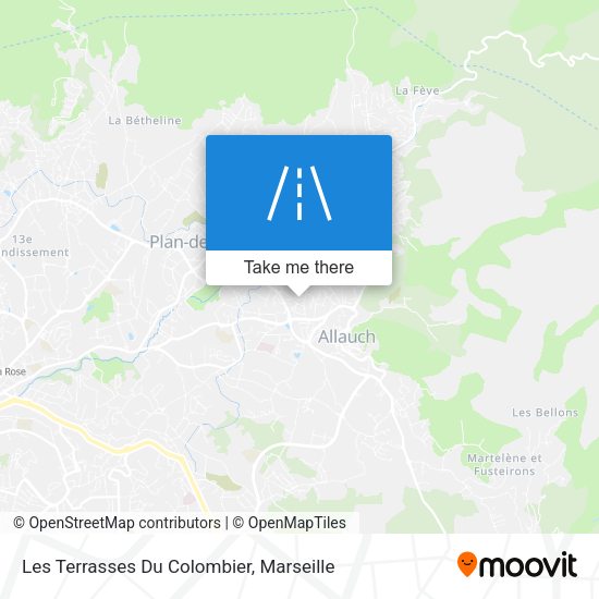 Les Terrasses Du Colombier map