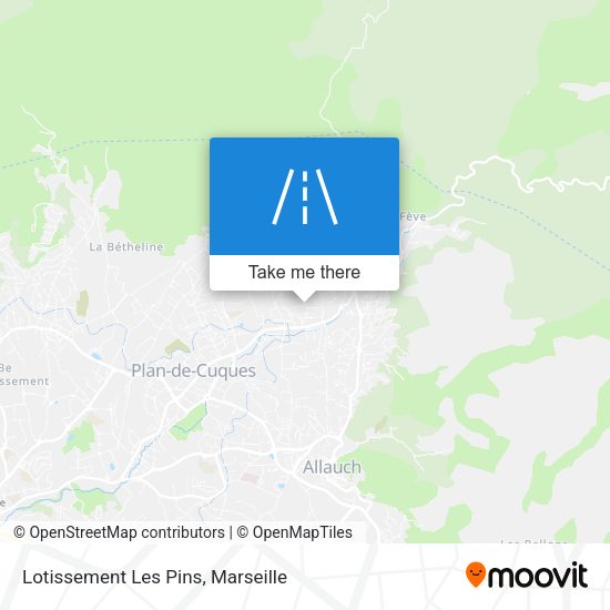 Lotissement Les Pins map