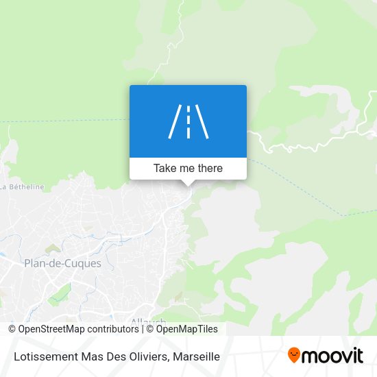 Lotissement Mas Des Oliviers map