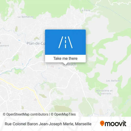 Rue Colonel Baron Jean-Joseph Merle map