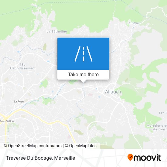 Traverse Du Bocage map