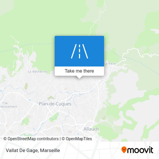 Vallat De Gage map