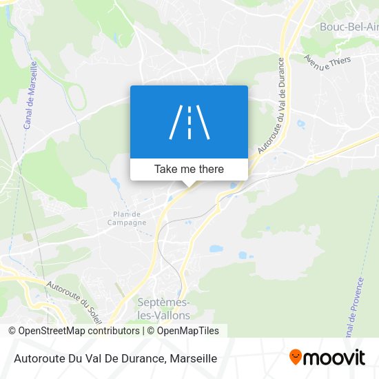 Autoroute Du Val De Durance map