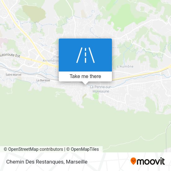Chemin Des Restanques map