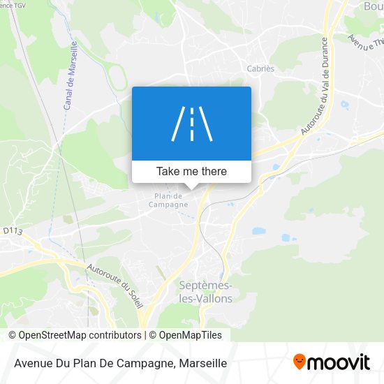 Avenue Du Plan De Campagne map