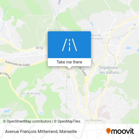 Avenue François Mitterrand map