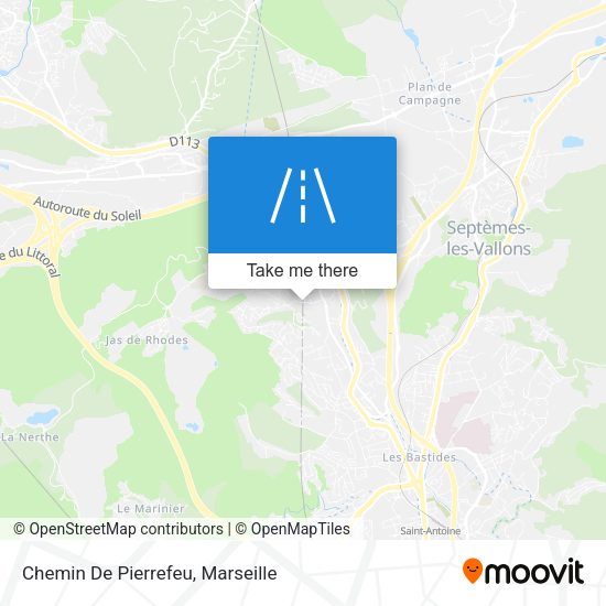 Chemin De Pierrefeu map