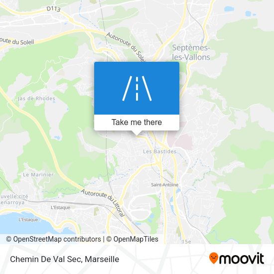 Chemin De Val Sec map