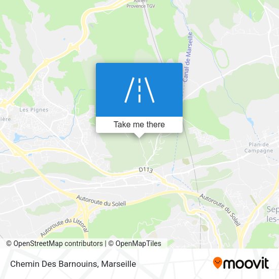 Chemin Des Barnouins map