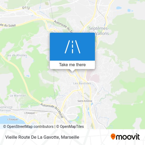 Vieille Route De La Gavotte map