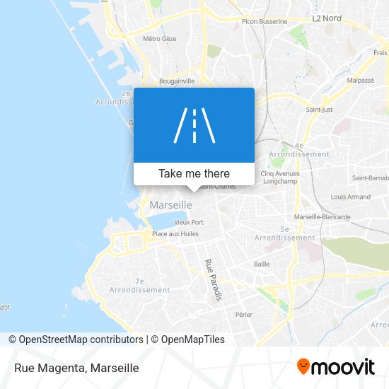 Rue Magenta map