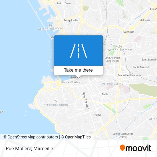 Rue Molière map