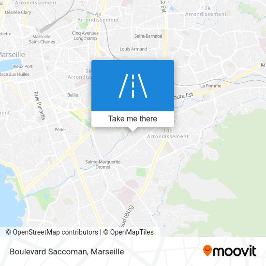 Boulevard Saccoman map