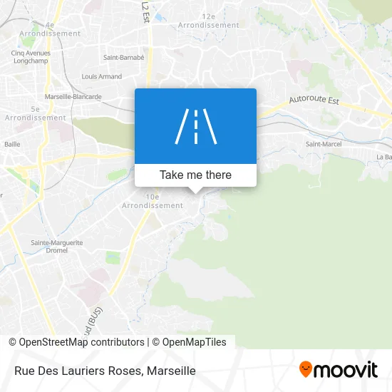 Rue Des Lauriers Roses map