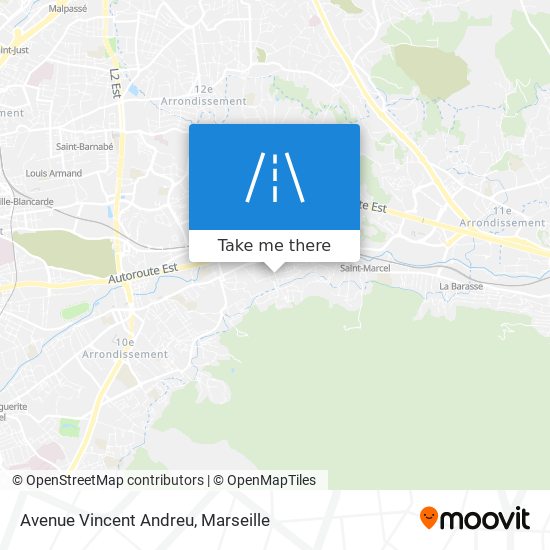 Mapa Avenue Vincent Andreu