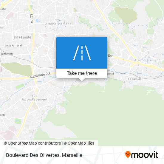 Mapa Boulevard Des Olivettes