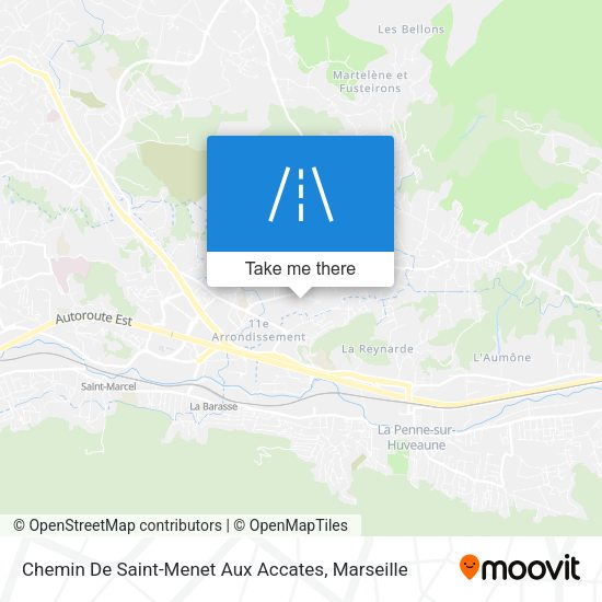 Chemin De Saint-Menet Aux Accates map