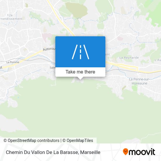 Chemin Du Vallon De La Barasse map