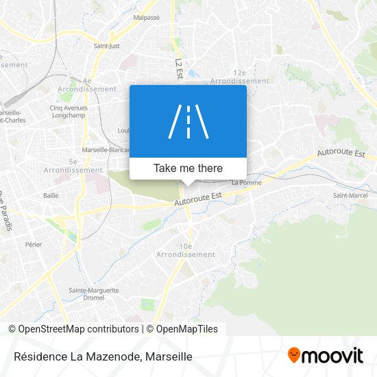 Résidence La Mazenode map