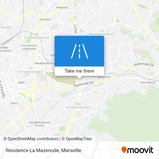 Résidence La Mazenode map