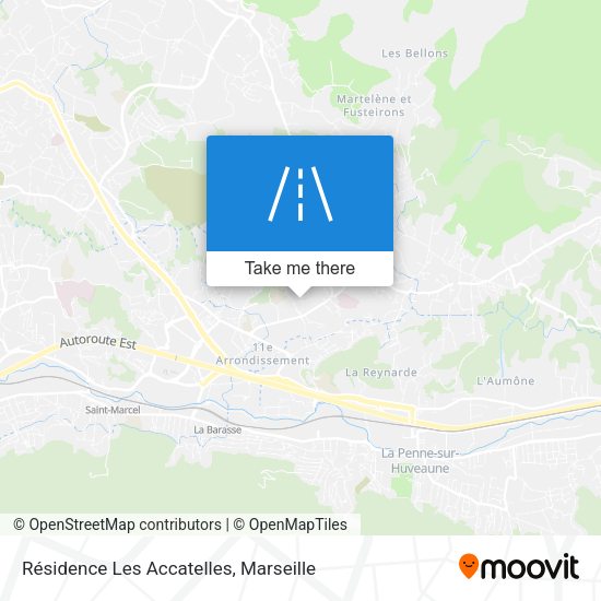 Résidence Les Accatelles map
