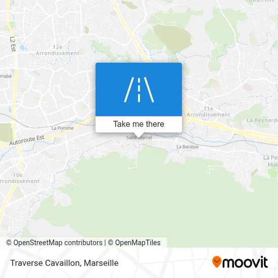 Traverse Cavaillon map
