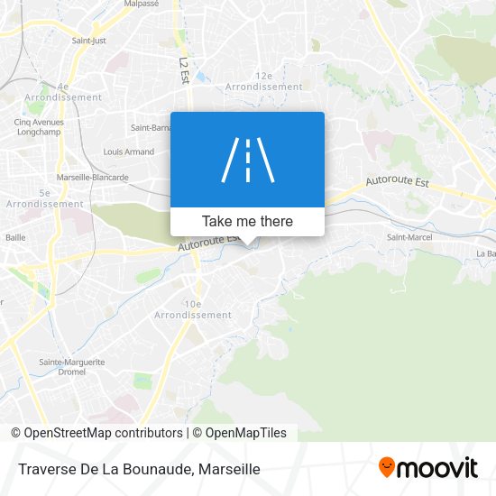 Traverse De La Bounaude map