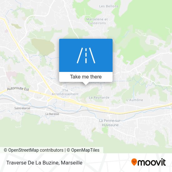 Traverse De La Buzine map