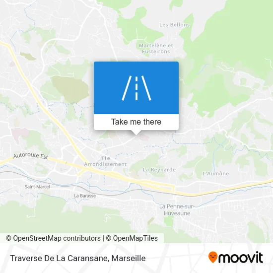 Traverse De La Caransane map