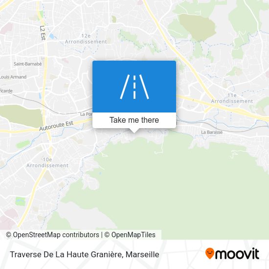 Traverse De La Haute Granière map