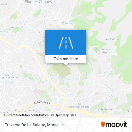Traverse De La Salette map