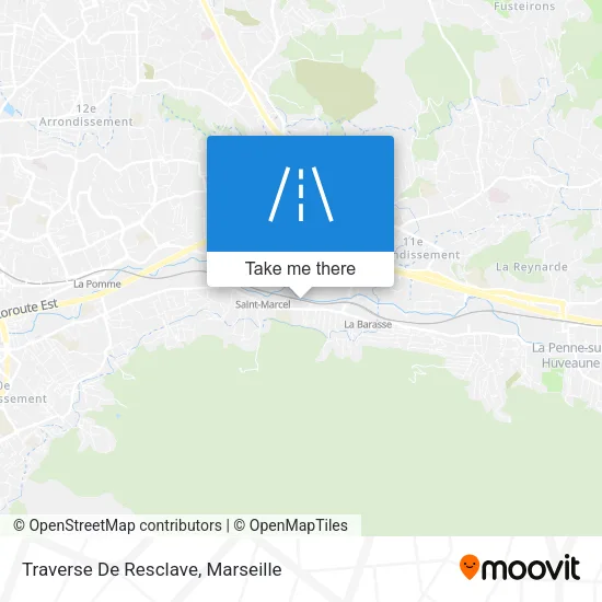 Traverse De Resclave map