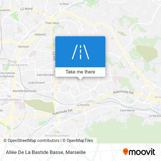 Allée De La Bastide Basse map